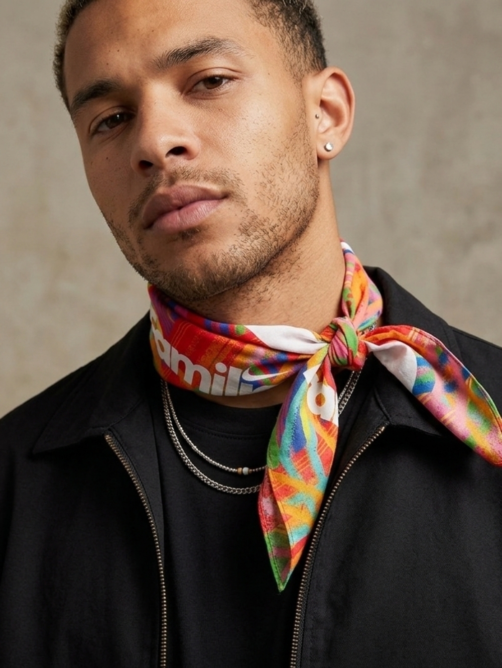 Nike Air Max Familia Bandana Scarf Multi Color Limited Edition Unisex NWOT OS - Picture 3 of 4